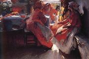 Avram (Abram) Efimovich Arkhipov Visiting oil painting